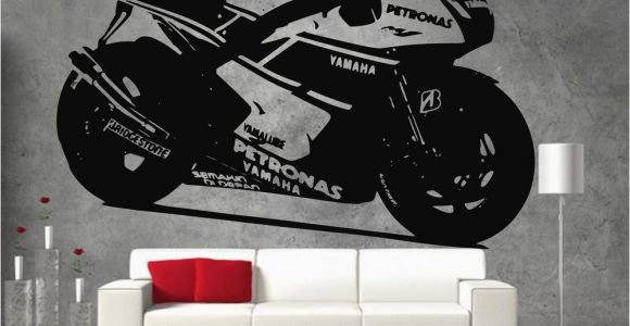 Dirt Bike Wall Murals Yamaha Petronas Moto Gp Racing Motor Bike Vinyl Sticker Wall