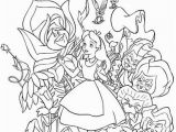 Disney Alice In Wonderland Coloring Pages Alice and Wonderland Stationary