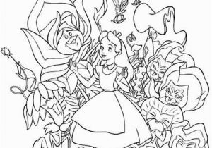 Disney Alice In Wonderland Coloring Pages Alice and Wonderland Stationary