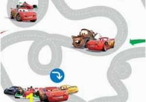 Disney Cars Race Track Mini Wall Mural Buy Disney Cars Racetrack Wallpaper Sample Multicoloured at Argos