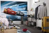 Disney Cars Race Track Mini Wall Mural Cars 3 Disney Photo Wallpaper In 2019 Boys Room