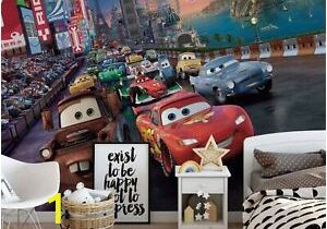 Disney Cars Wall Mural Doe Het Zelf Cars World Wallpaper Wall Mural for Kids Disney