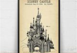 Disney Castle Wall Mural Disney Castle Patent Print Digital Download Sleeping