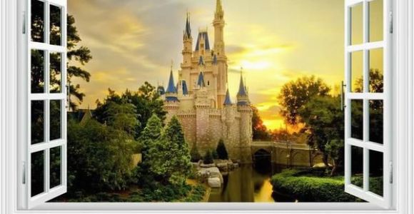 Disney Castle Wall Murals 3d Disney Castle Wall Decals & Wall Stickers