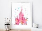 Disney Castle Wall Murals Disneyland Cinderella S Castle – Disney – Watercolor In 2019