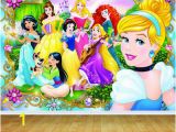 Disney Character Wall Murals Disney Princess Backdrop Wall Art Mural Wall Paper Self Adhesive Vinyl V2