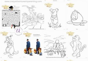 Disney Christopher Robin Coloring Pages Winnie the Pooh Worksheets