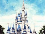 Disney Cinderella Castle Wall Mural Disney Tattoo – Cinderella S Castle Disney World – Giclee