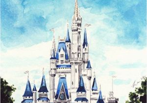 Disney Cinderella Castle Wall Mural Disney Tattoo – Cinderella S Castle Disney World – Giclee