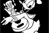 Disney Coloring Pages Donald Duck Donald Duck Playing Guitar Dengan Gambar