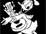 Disney Coloring Pages Donald Duck Donald Duck Playing Guitar Dengan Gambar