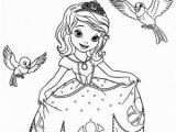 Disney Coloring Pages sofia the First sofia the First Robin and Mia Coloring Pages Con Immagini