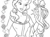 Disney Coloring Pages Tangled Rapunzel Princess Belle Love to Get Gifts In Christmas Day Coloring