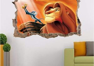 Disney Lion King Wall Murals Lion King Simba Smashed Wall Decal Graphic Wall Sticker