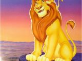 Disney Lion King Wall Murals Vintage Walt Disney Lion King Mufasa and Simba Art Poster Print 16"x20" Print Alone or Framed In 1" Black Frame