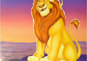 Disney Lion King Wall Murals Vintage Walt Disney Lion King Mufasa and Simba Art Poster Print 16"x20" Print Alone or Framed In 1" Black Frame