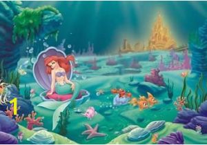 Disney Little Mermaid Wall Mural Pinterest