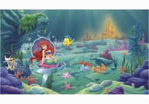 Disney Little Mermaid Wall Mural Walt Disney Kids Ii Littlest Mermaid 10 5 L X 72" W Wall