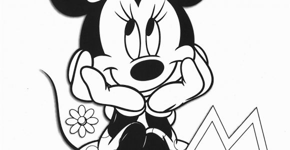 Disney Minnie Mouse Printable Coloring Pages Minnie