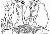 Disney Movie Coloring Pages Lady and the Tramp Spaghetti Coloring Pages for Kids