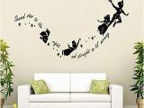 Disney Peter Pan Wall Murals Quickstick Peter Pan Wall Stickers Decal Kids Room Nursery Mural