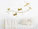 Disney Peter Pan Wall Murals Second Star to the Right Peter Pan Wall Decal Tinkerbell Wall Decal Peter Pan Wall Sticker Disney Decal Stars Decal Nursery Rta1903