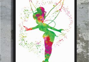 Disney Peter Pan Wall Murals Tinkerbell Watercolor Archival Art Print Poster Home Decor