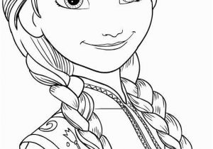 Disney Princess Coloring Pages Easy Coloring Pages Disegno Da Colorare Di Anna In Primo Piano