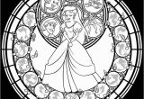 Disney Stained Glass Coloring Pages Stained Glass Ariel Remastered Line Art by Akili