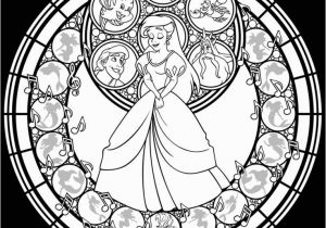 Disney Stained Glass Coloring Pages Stained Glass Ariel Remastered Line Art by Akili