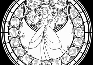 Disney Stained Glass Coloring Pages Stained Glass Ariel Remastered Line Art by Akili