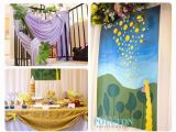 Disney Tangled Wall Mural Rapunzel Party Ideas