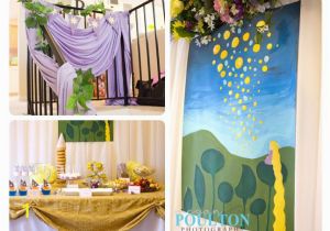 Disney Tangled Wall Mural Rapunzel Party Ideas