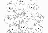 Disney Tsum Tsum Coloring Pages Cute Tsum Tsum Coloring Pages Printable Activity Sheets In