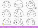 Disney Tsum Tsum Coloring Pages Princess Digital Stamps Tsum Tsum Stamps Princess Tsum Tsum Intstant Party Coloring Page Tsum Tsum Digital Stamp Princess