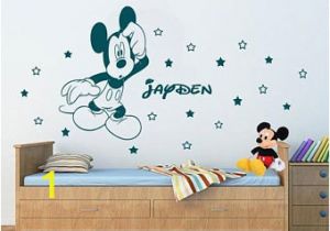 Disney Wall Mural Decal Off Disney Mickey Mouse Personalized Name Wall Art