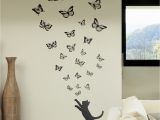 Disney Wall Mural Stencils Gatto E Farfalle Stencil Da Muro Wall Decor