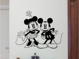 Disney Wall Mural Stickers Details About Minnie Mickey Mouse Wall Decal Disney Vinyl