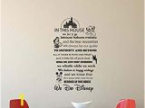 Disney Wall Murals for Sale Amazon In This House We Do Disney Vinyl Wall Decal Sticker