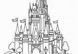 Disney World Castle Coloring Pages Castle Of Disney World Line Drawing with Images