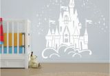 Disney World Wall Mural Floating Disney Fairy Castle Wall Sticker Vinyl Decal Wall