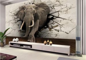 Disney World Wall Murals Custom 3d Elephant Wall Mural Personalized Giant Wallpaper