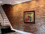 Distressed Brick Wall Mural Faux Brick Wall Really if that S Truly Fake Brick then I Am