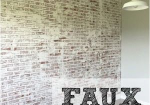 Distressed Brick Wall Mural How to Faux Brick Wall Home Ideas