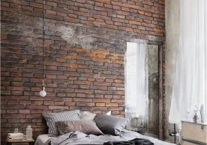 Distressed Brick Wall Mural Urban Decayed Red Wallpaper Wall Mural