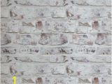 Distressed Brick Wall Mural White Brick Wallpaper Home Decor the Home Depot