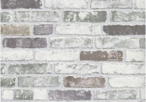 Distressed Brick Wall Mural White Grey Brick Wallpaper Paint Pinterest