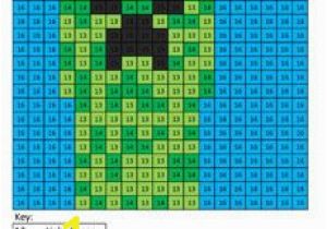 Division Facts Coloring Page Minecraft Color by Number Coloring Squared Pinterest