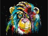 Diy Paint by Number Wall Murals 2019 Baboon Animal Diy Painting by Number Wall Art Picture Paint by Number Canvas Painting for Home Decor Artwork From topyuan $8 05