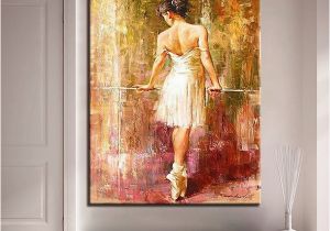 Diy Paint by Number Wall Murals 2019 Diy Digit Oil Painting by Numbers Handpainted Ballet Dancer Coloring Canvas Home Living Room Unique Decor Wall Art From Watchsaler